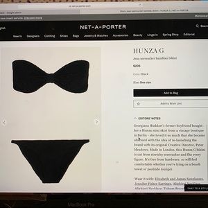 Hunza G Jean bikini set